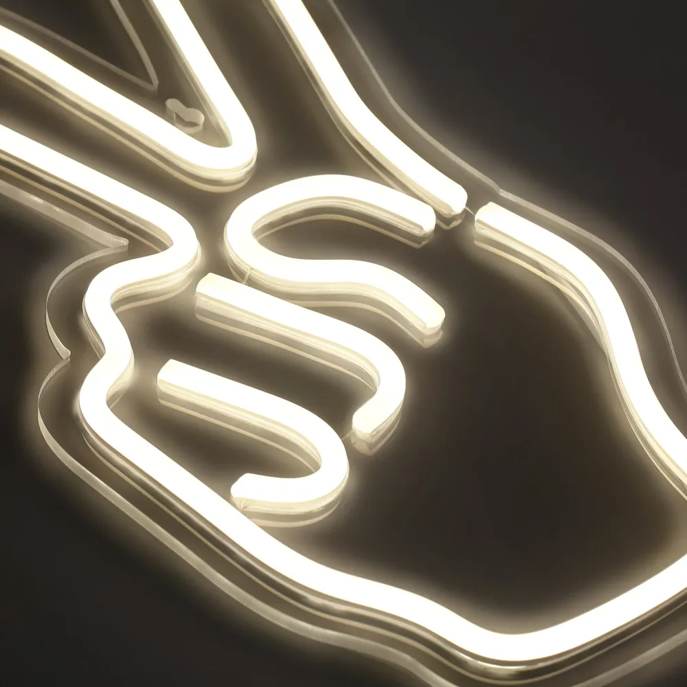 Peace Neon Vegglampe