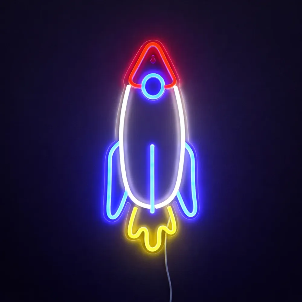 Rocket Neon Vegglampe
