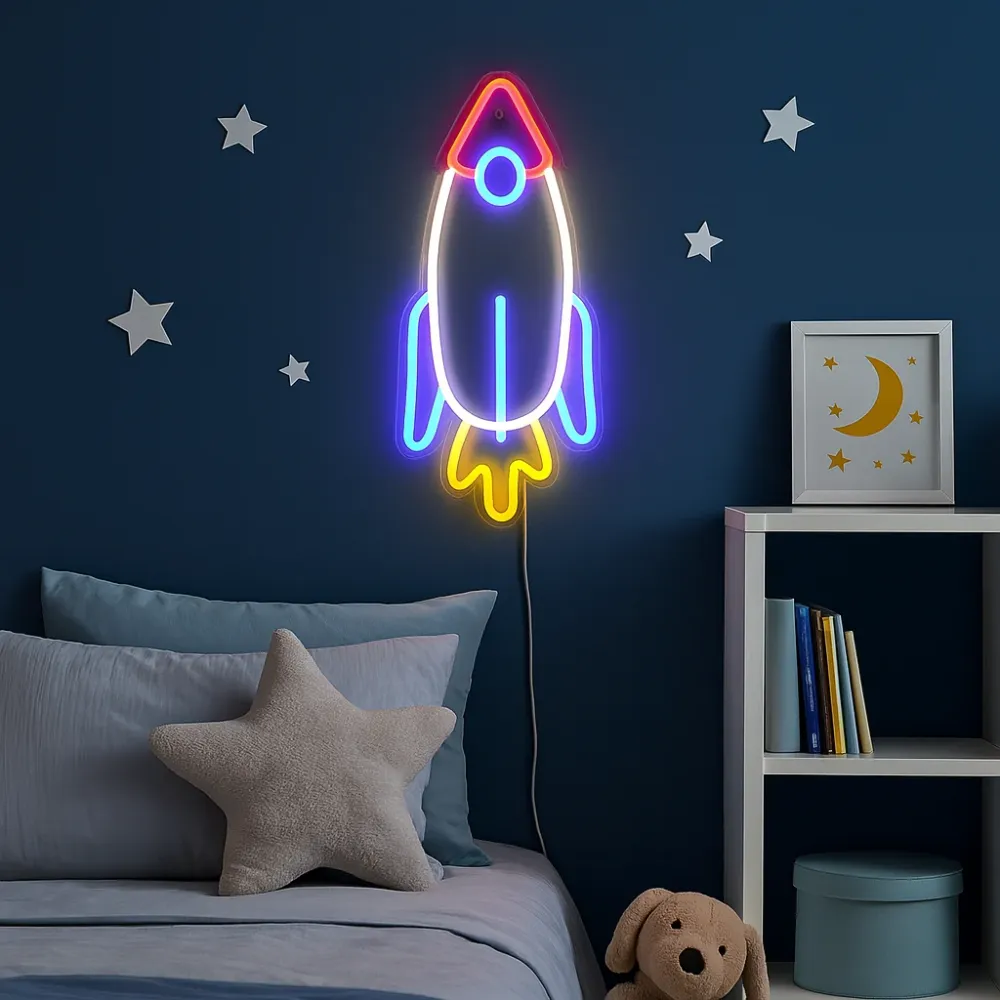 Rocket Neon Vegglampe