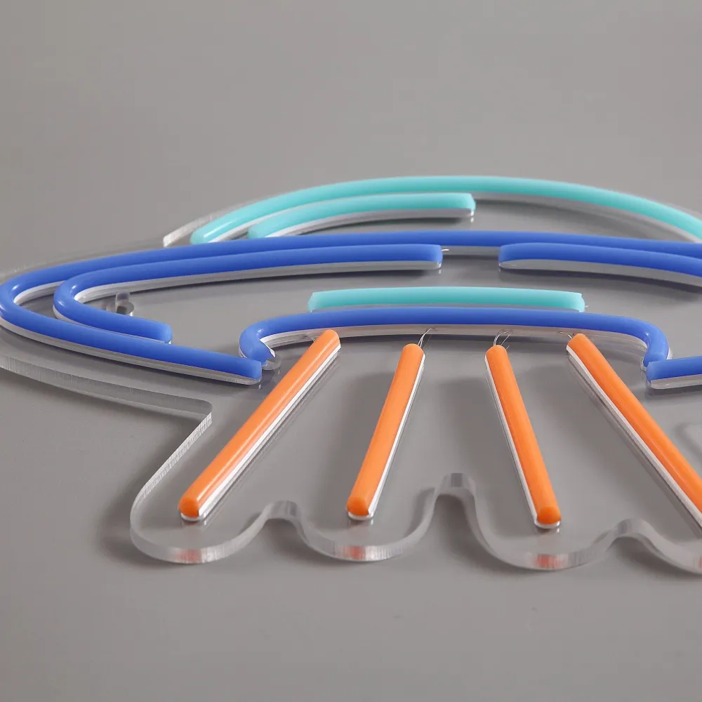 UFO Neon Vegglampe