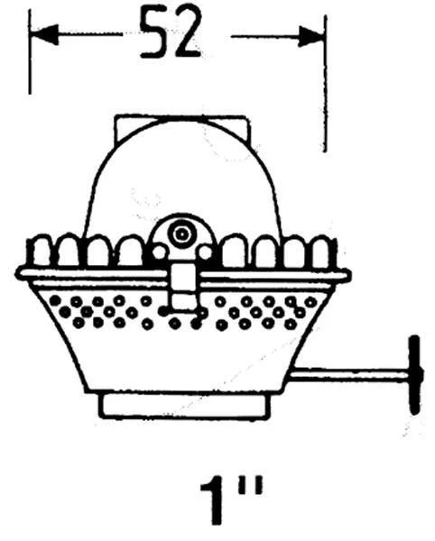 DHR, Brenner 1'' messing, Ø: 52,0 mm - BR01