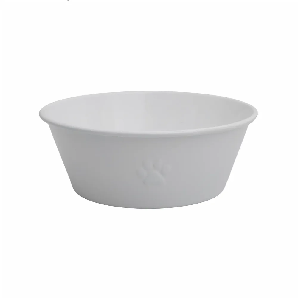 Sögne emalje dyreskål medium