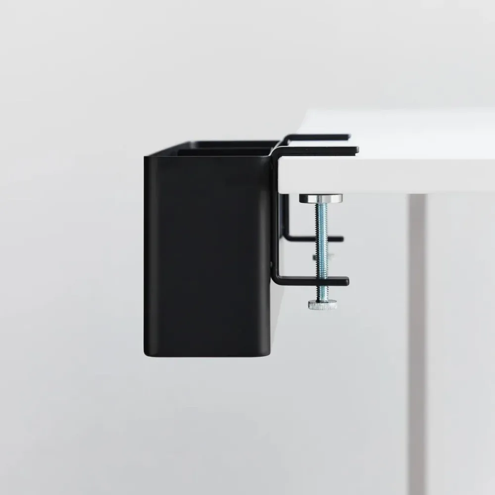 Smart oppbevaringsboks til bord, sort 30 x 10 cm