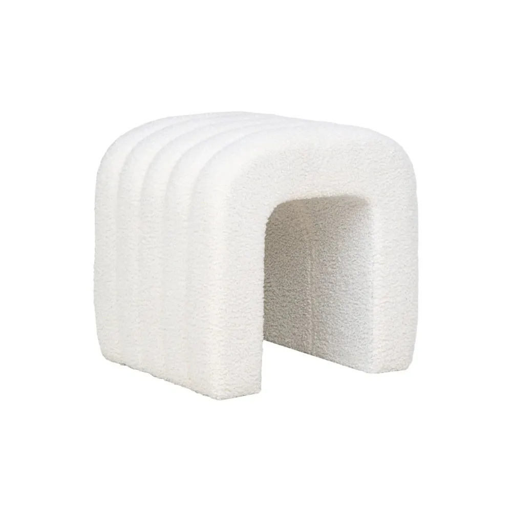 Colma puff hvit 42 x 41 x 36 cm
