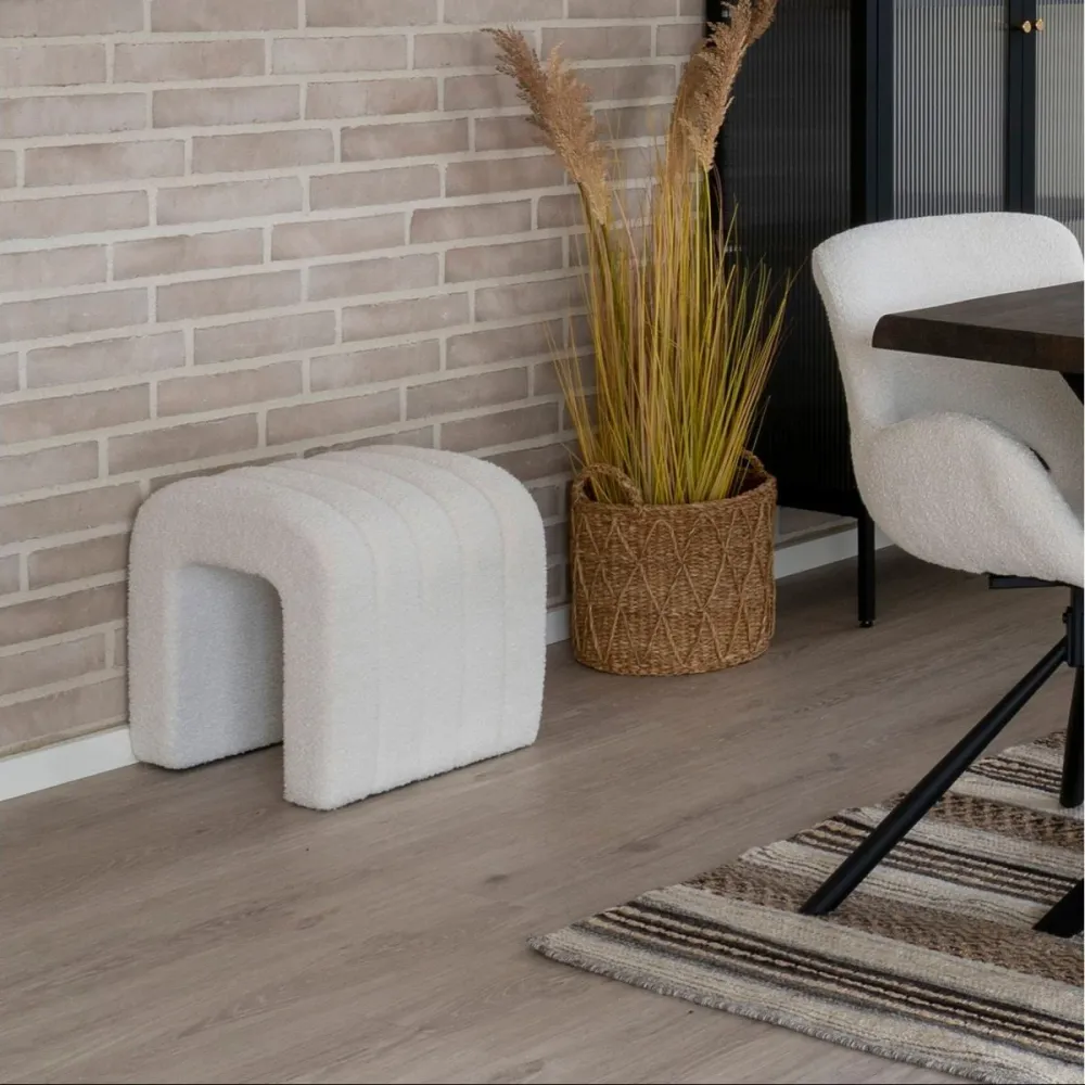 Colma puff hvit 42 x 41 x 36 cm