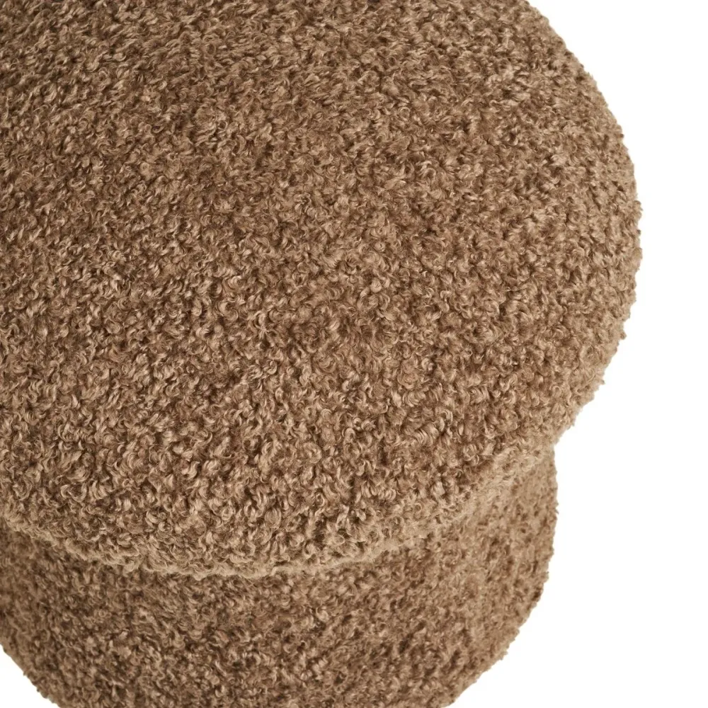 Enna puff brun ø45 cm