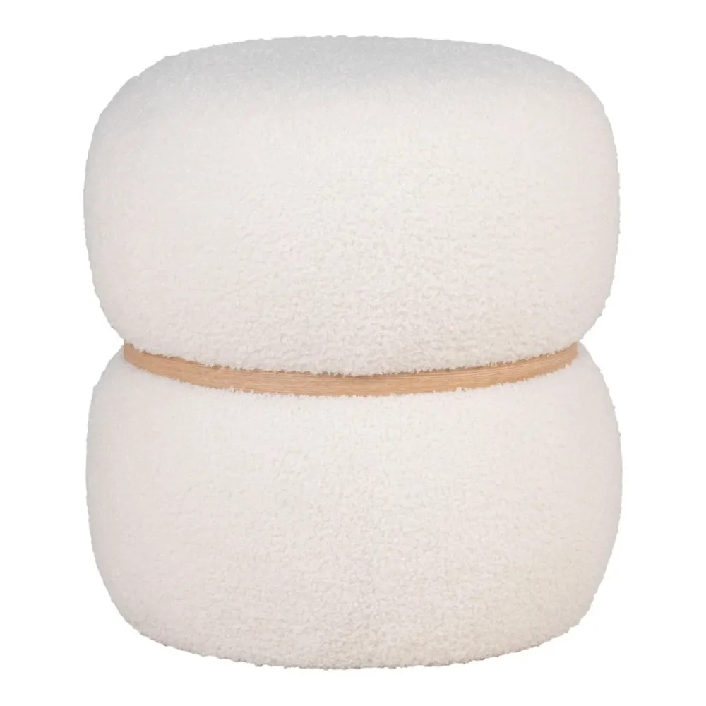 Milford puff hvit ø38 cm