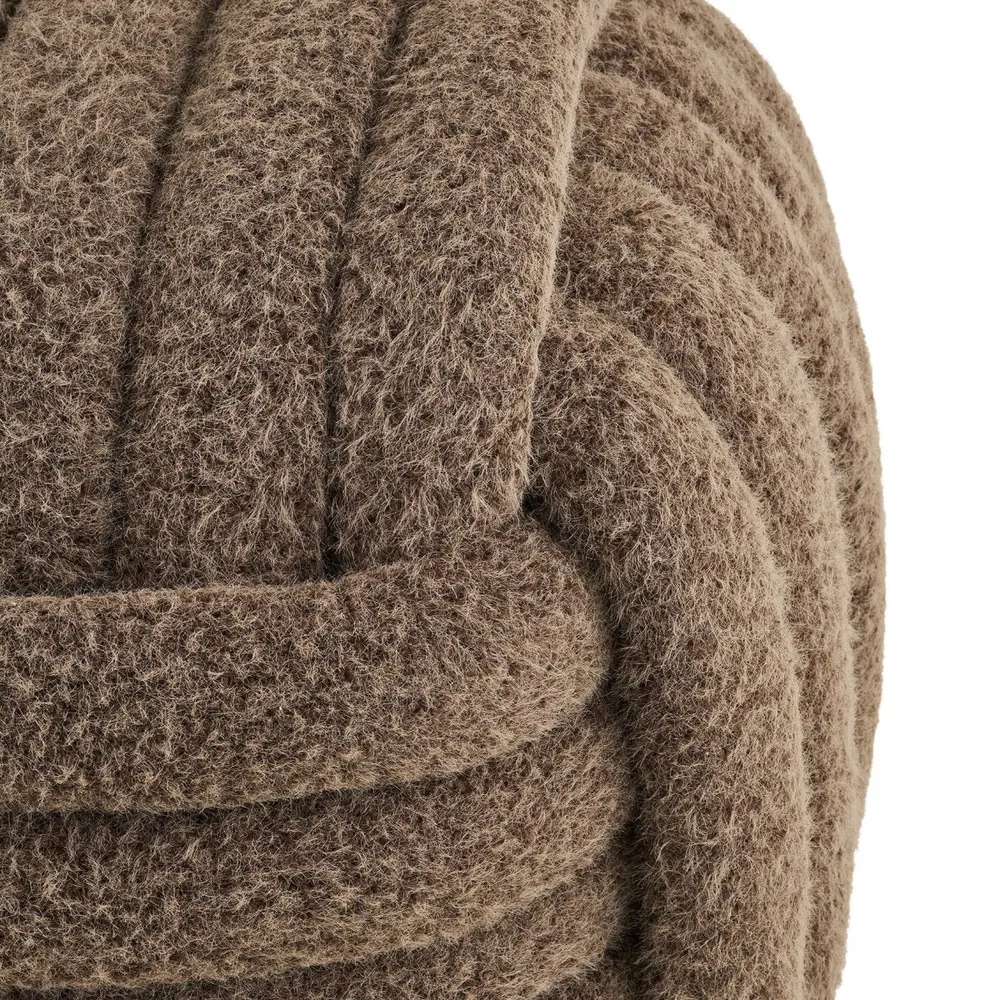 Napier puff brun ø48 cm
