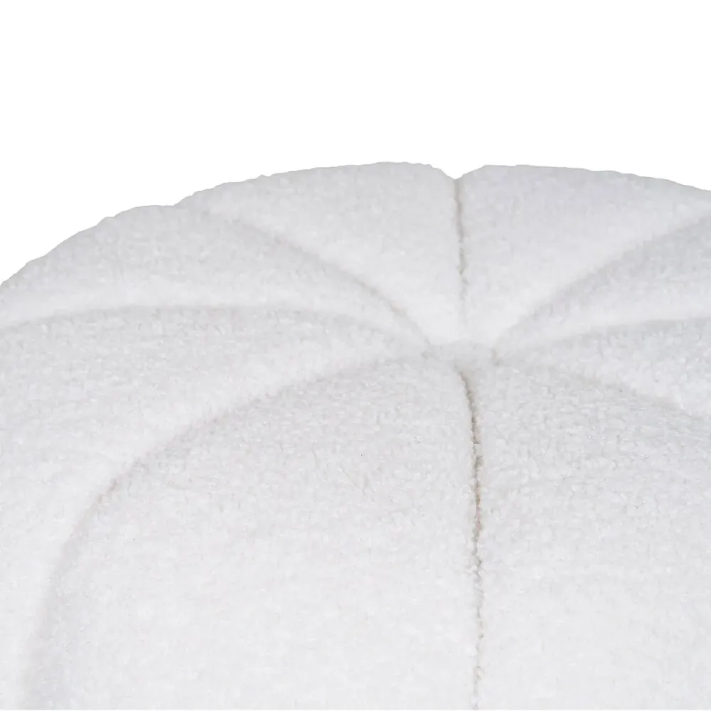 Paisley puff off-white ø48 cm