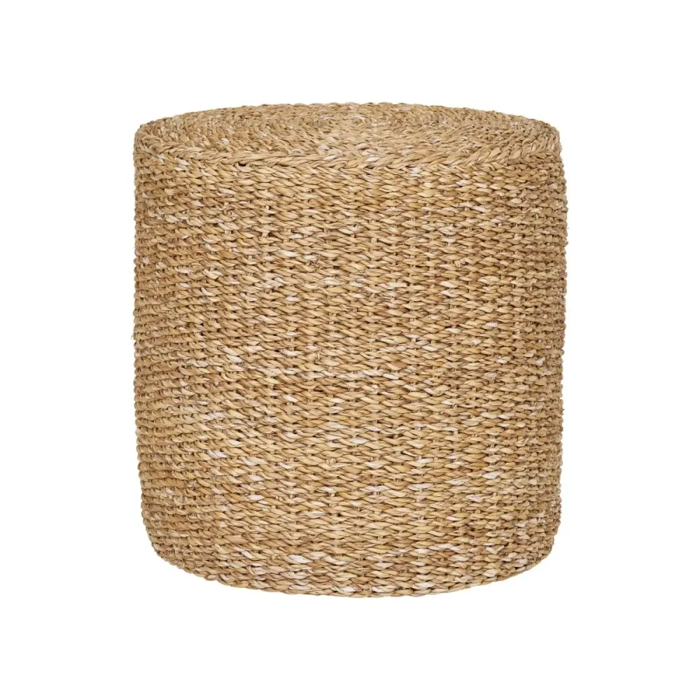 Rivera puff naturell ø40 cm