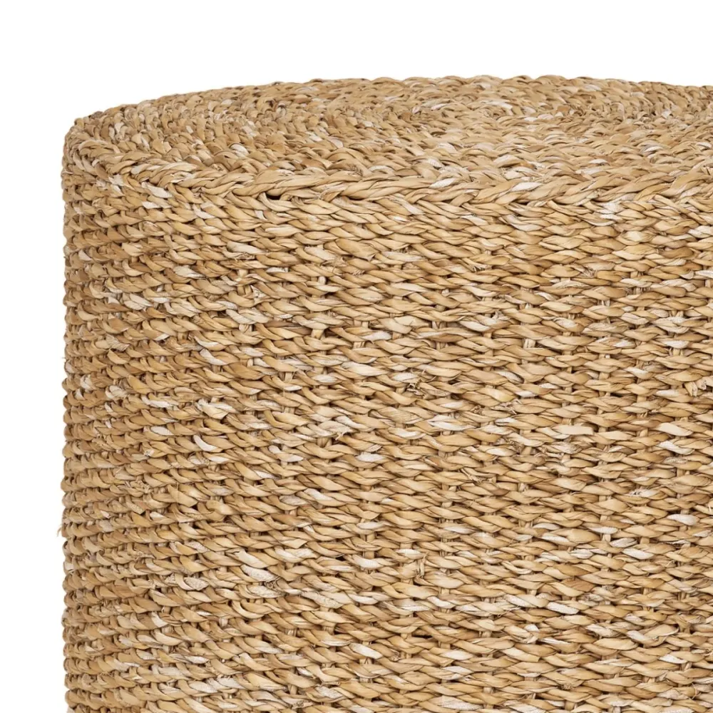 Rivera puff naturell ø40 cm