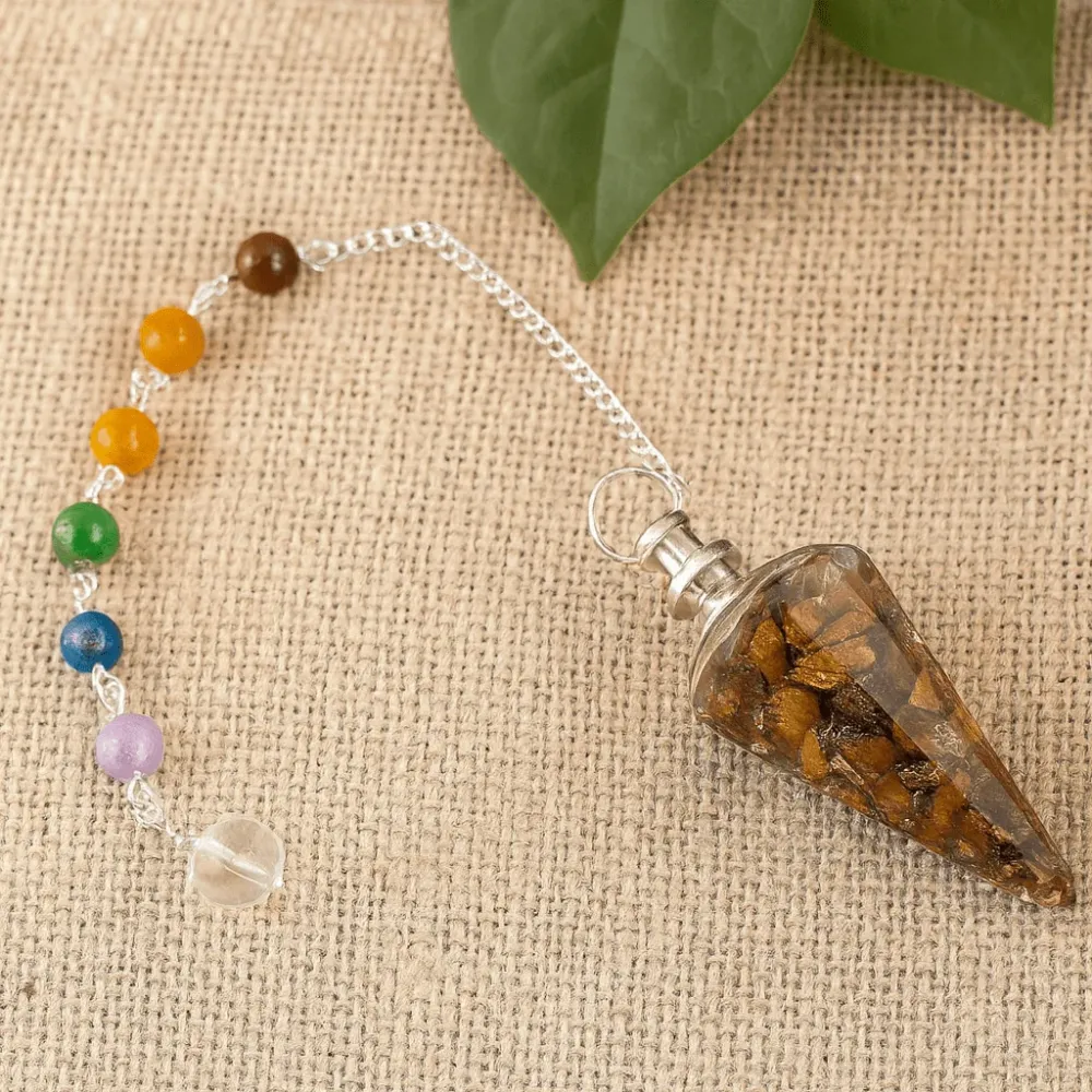 Orgonitt pendel pendling – Tigerøye chakra