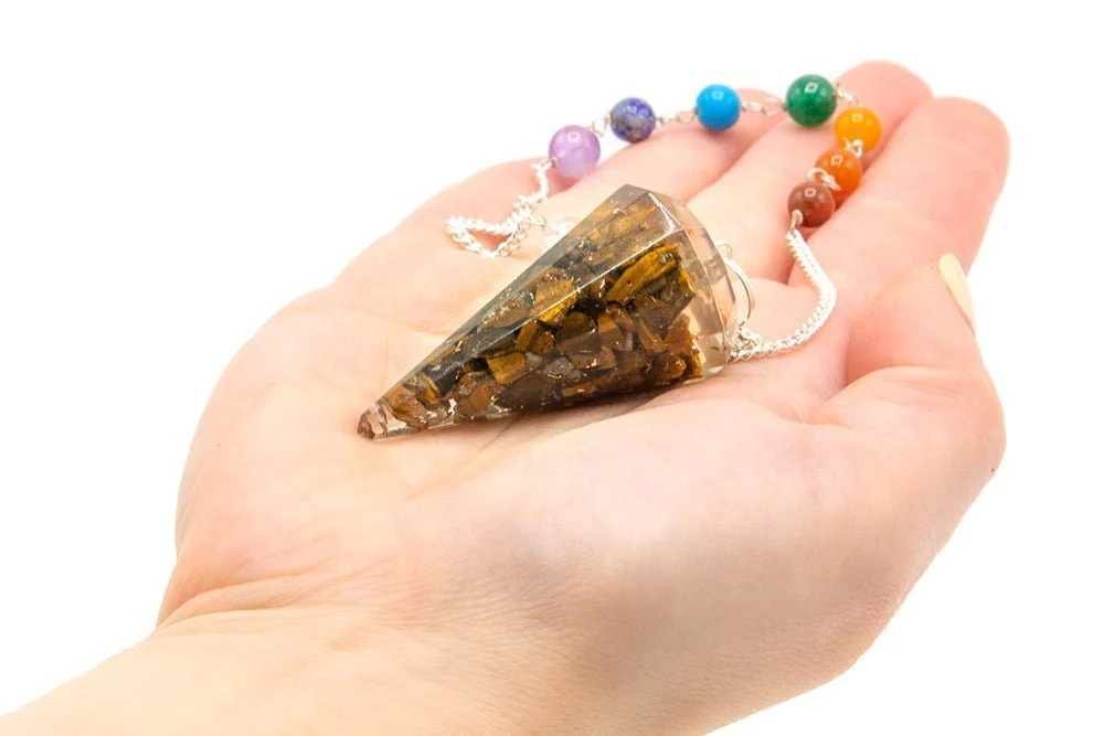 Orgonitt pendel pendling – Tigerøye chakra