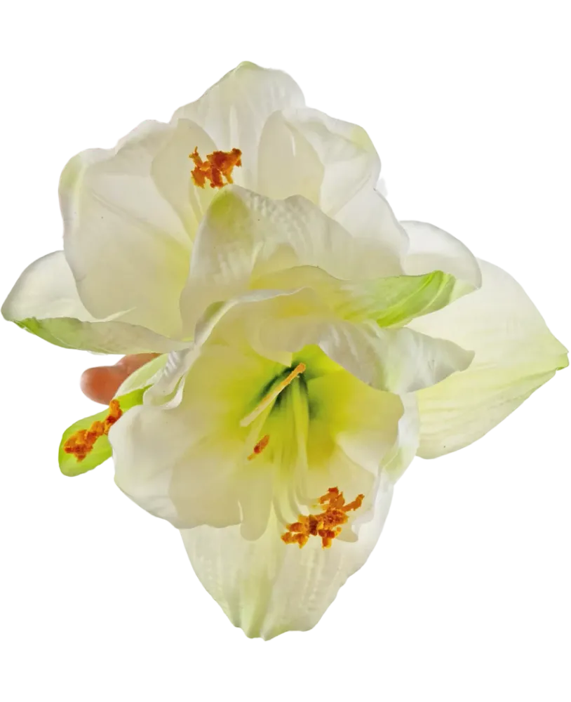 Kunstig Amaryllis Blomst Hvit 66cm