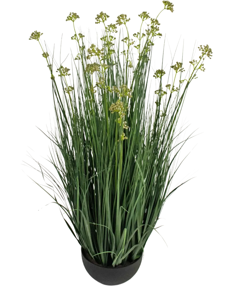 Kunstig Gress Løkblomst Mørkgrønn 100cm