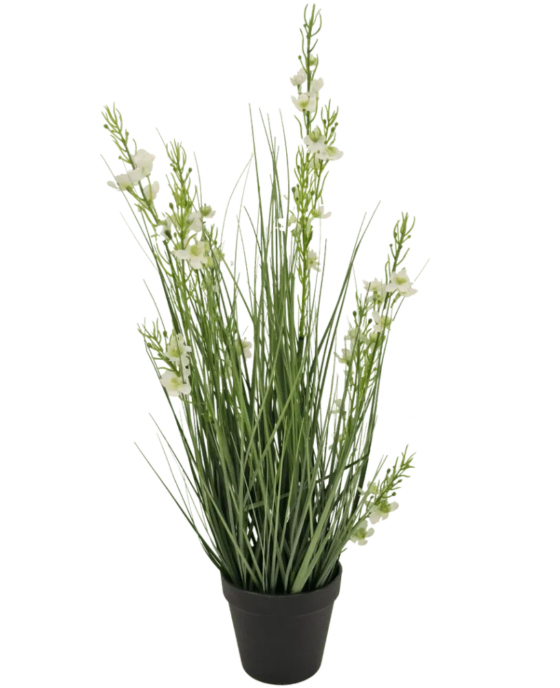 Kunstig Hagesildre Gress Hvit 65cm