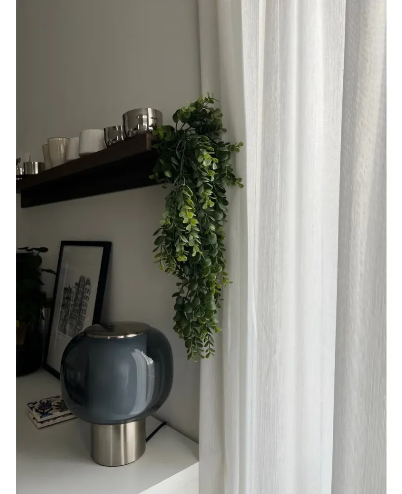 Kunstig Hengende Eukalyptus Mørkgrønn 61cm
