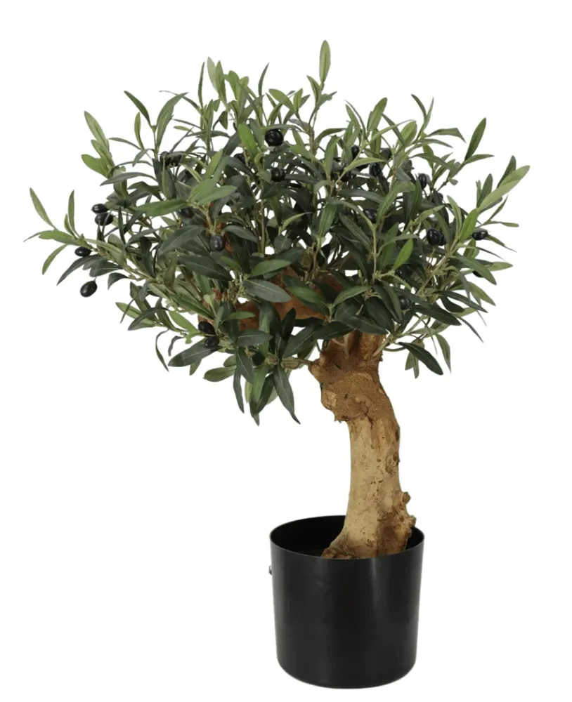 Kunstig Oliventre m/Oliven UV 60 cm