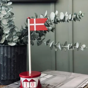 Flagg - Håndmalt tre