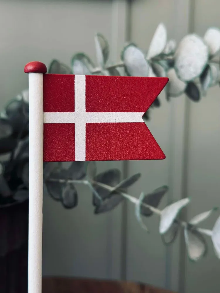 Flagg - Håndmalt tre