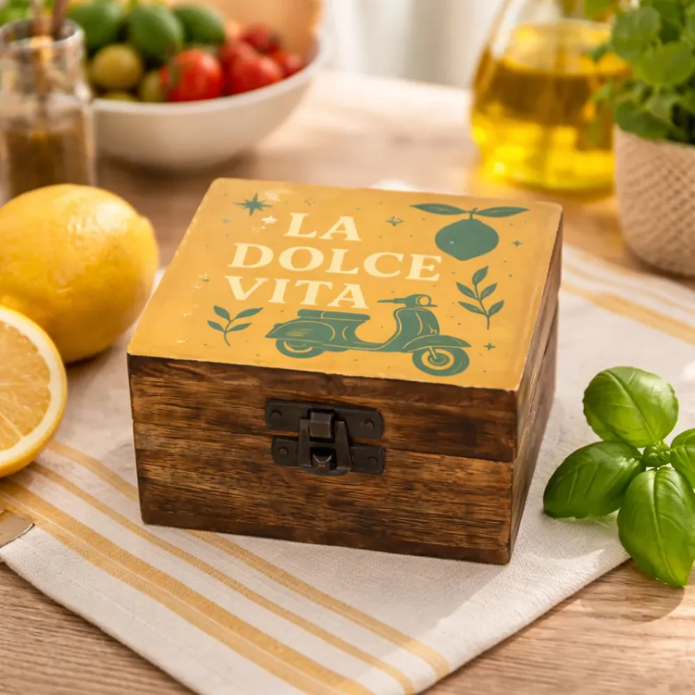 Liten emaljert boks – La Dolce Vita