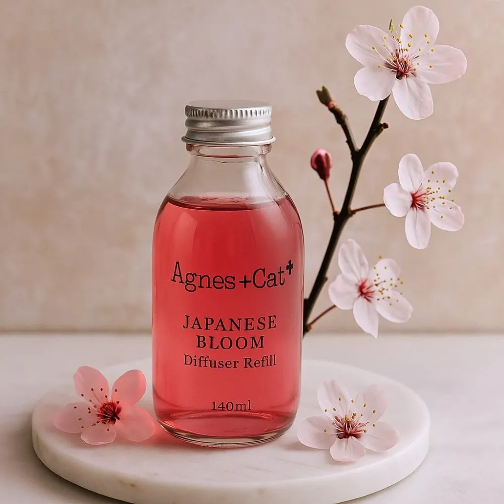 Påfyll til rørduft, japansk blomstring 140ml