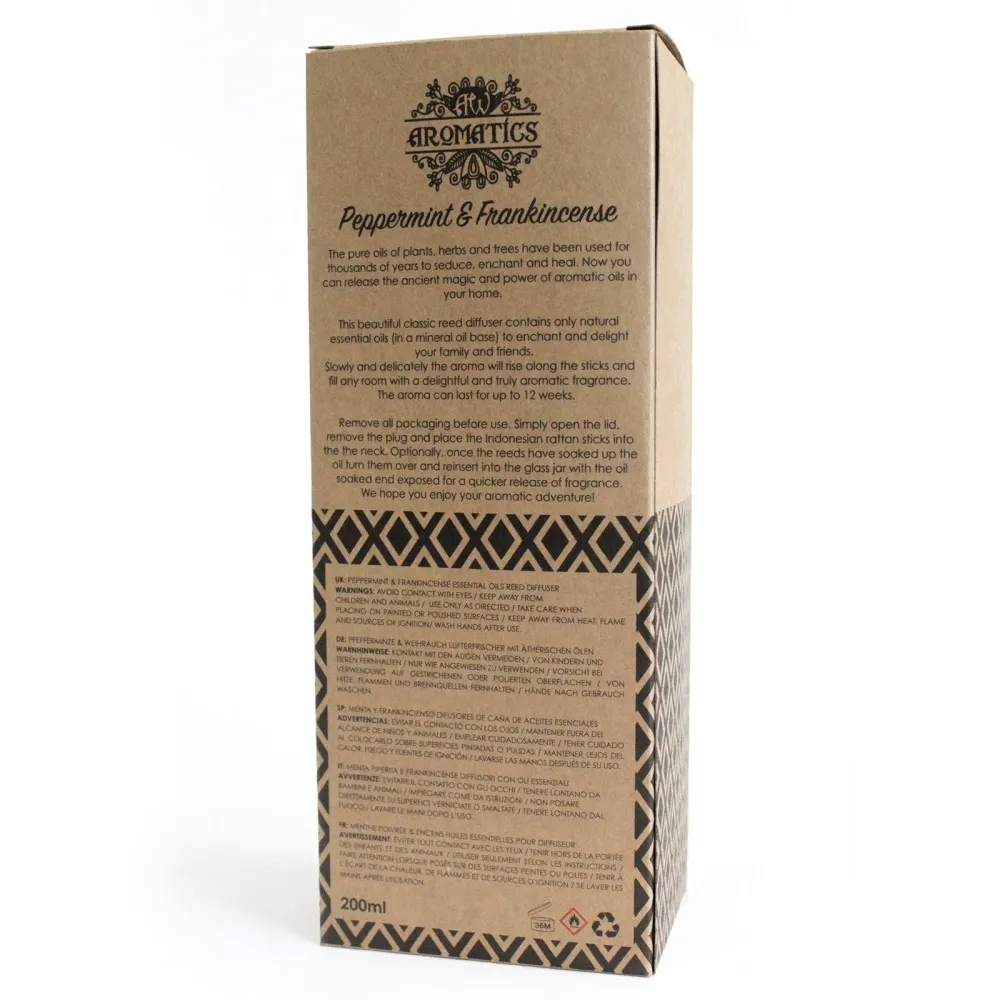 Reed Diffuser Peppermynte og Frankincense 200ml