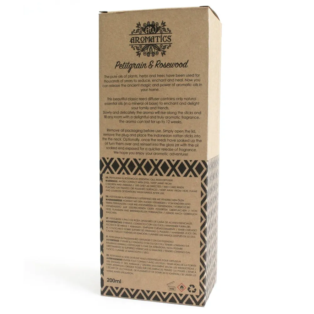 Reed Diffuser Petitgrain & Rosewood 200ml