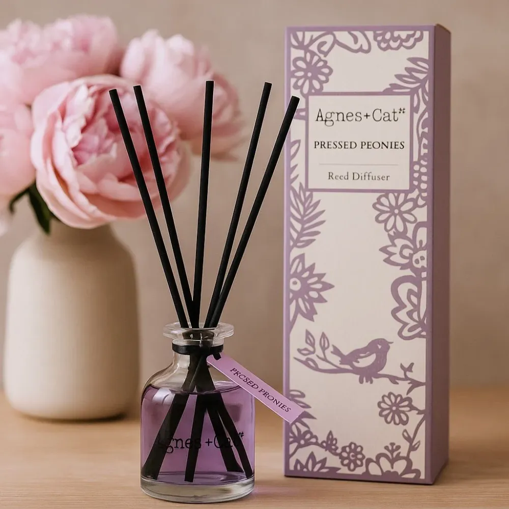 Reed Diffuser Pressede Peoner 140ml, Agnes and Cat