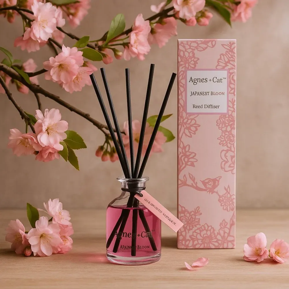 Rørsdiffuser Sett Japansk Blomst 140ml