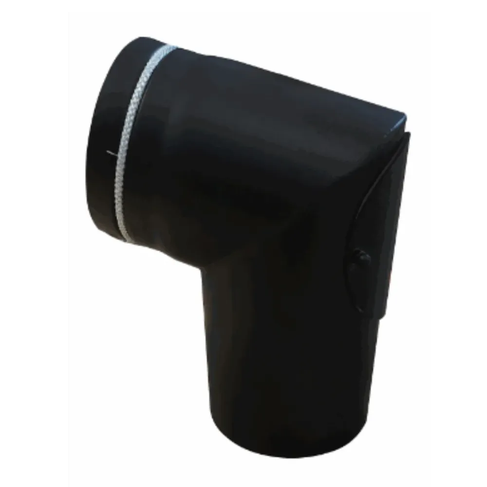 Ø150mm Peisrør 75 grader m/luke