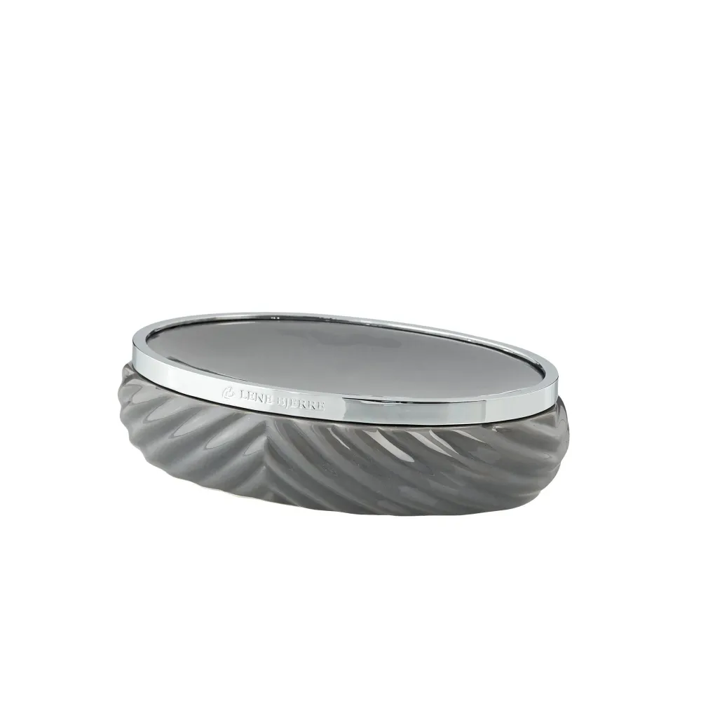 Milda soap dish H3.5 cm. m. grey