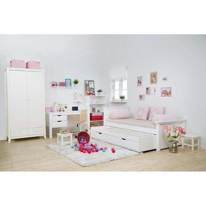 Hoppekids DELUXE - Sengside til 90x200 cm. - Hvit