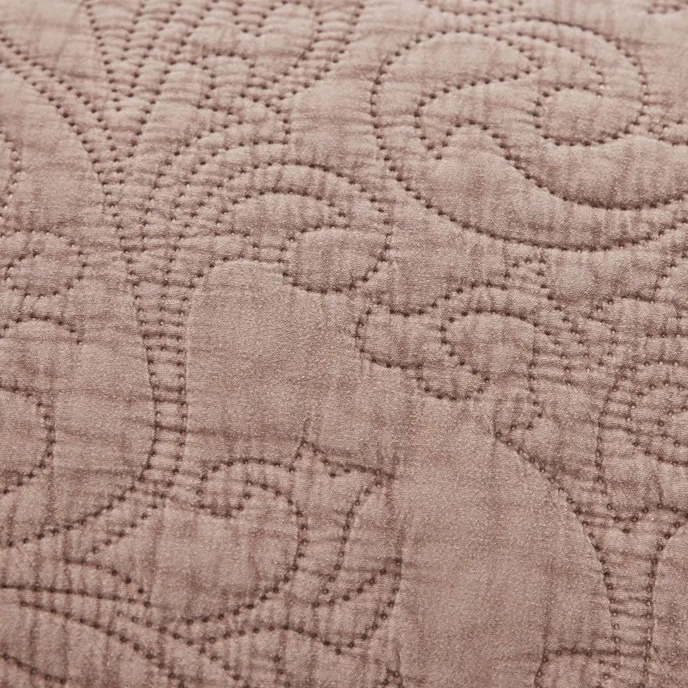 Isabelle sengeteppe 260x240 cm. rosa polyester