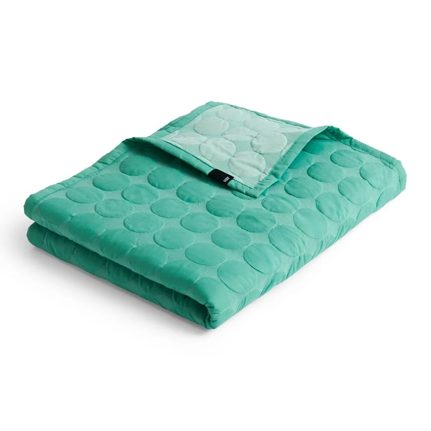 Sengeteppe Mega Dot Sea Green 235x245cm