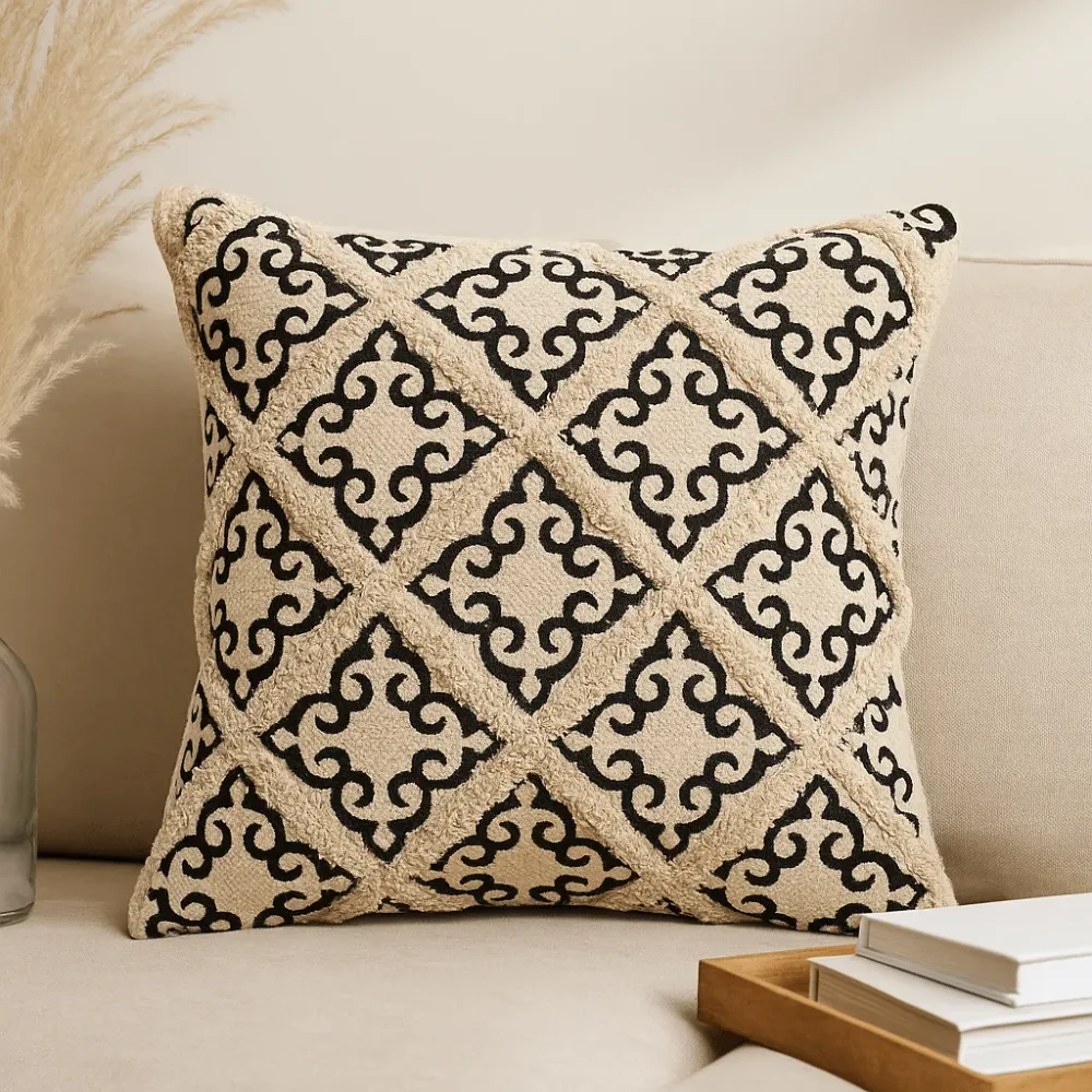 Putetrekk Boho Geometrisk Bomull 45x45 cm