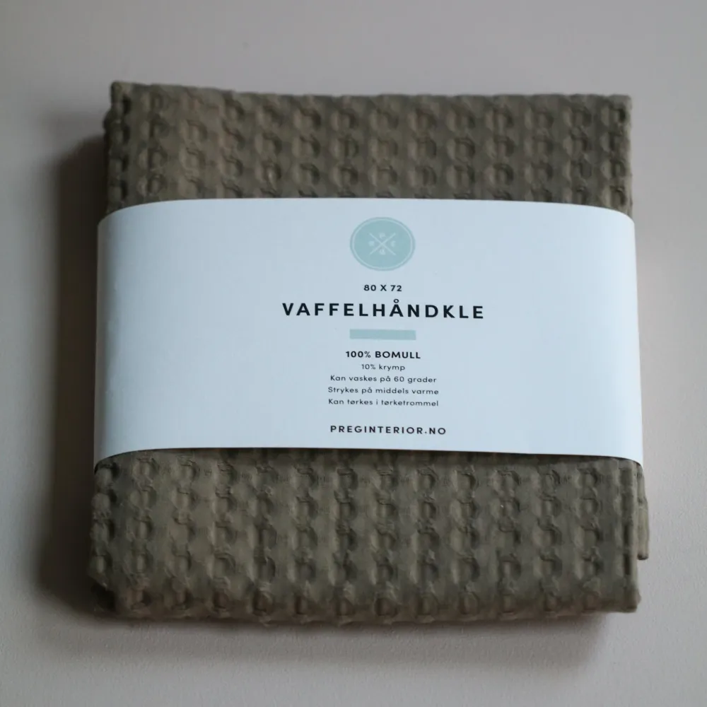 Vaffelhåndkle lys brun