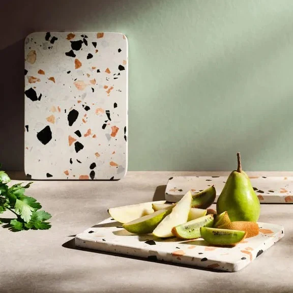 Serveringsbrett White terrazzo 40cm