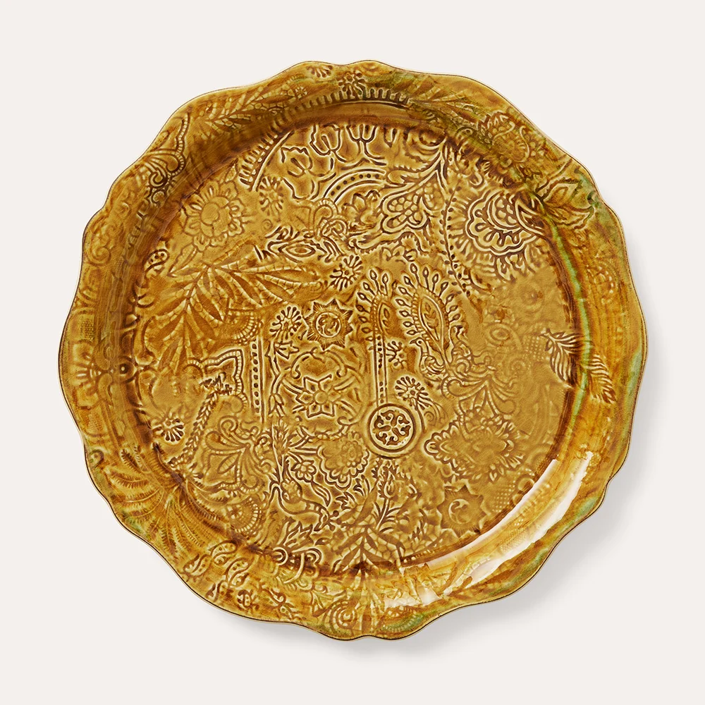 Pizza serveringsfat, Pineapple - 34cm⎜Sthål