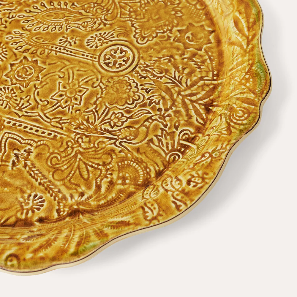 Pizza serveringsfat, Pineapple - 34cm⎜Sthål
