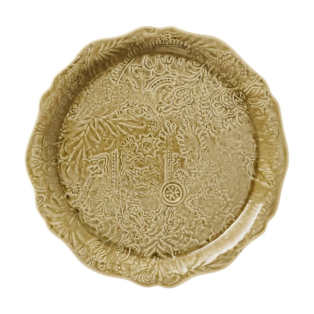 Pizza serveringsfat, Sand - 34cm⎜Sthål