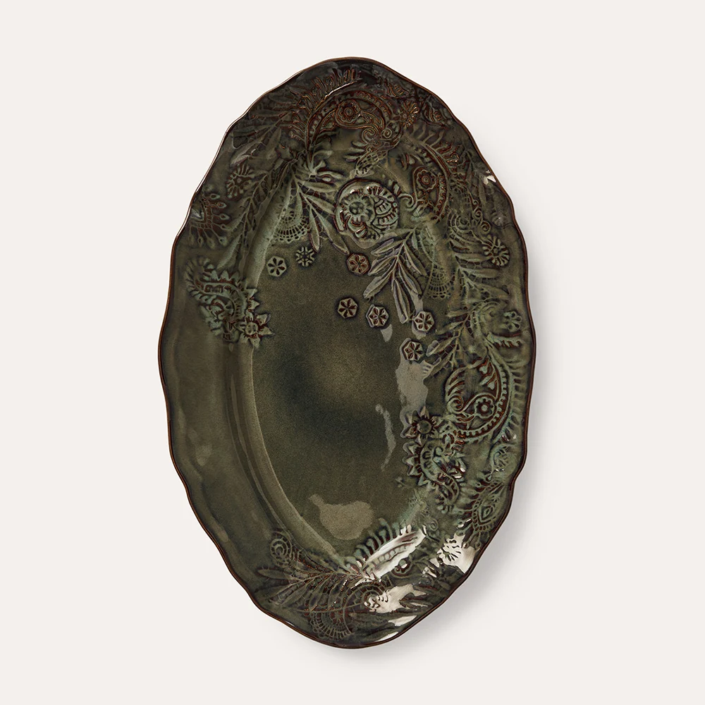 Serveringsfat Ovalt, Fig - 25x40cm⎜Sthål