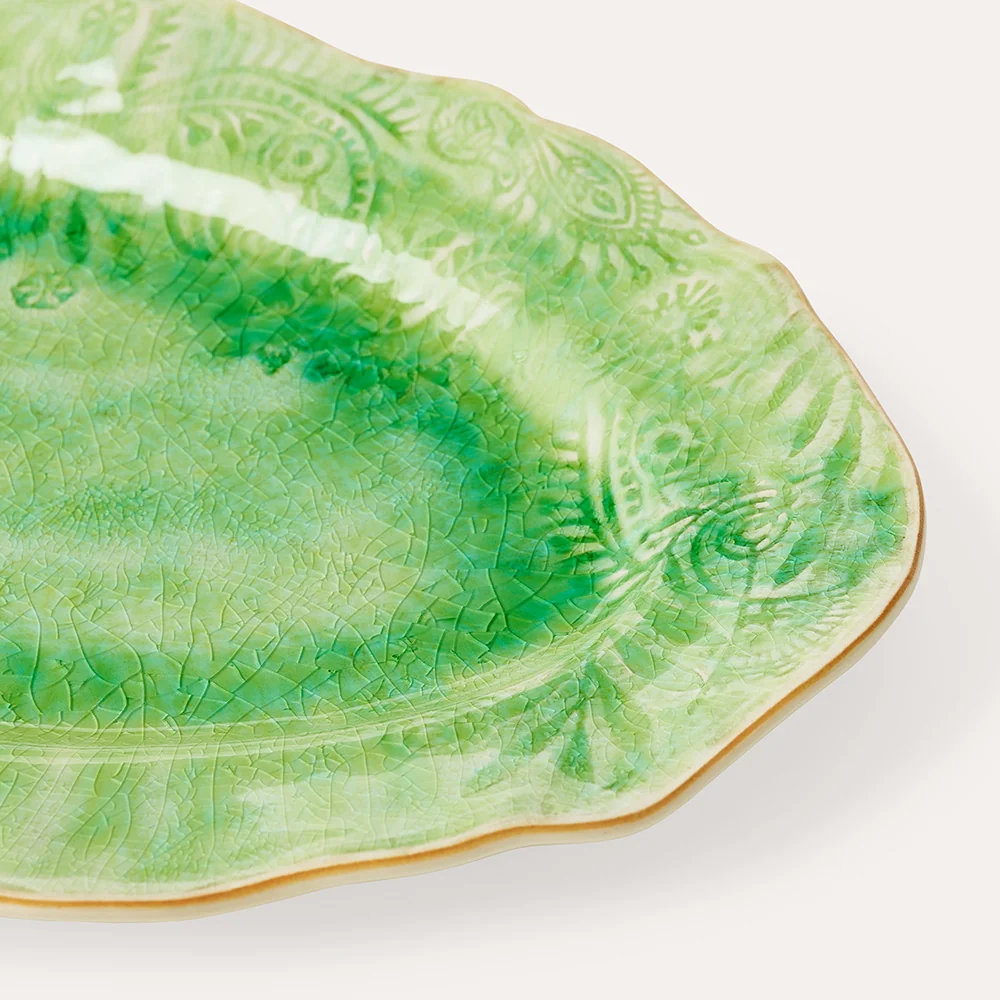 Serveringsfat Ovalt, Seaweed - 25x40cm⎜Sthål