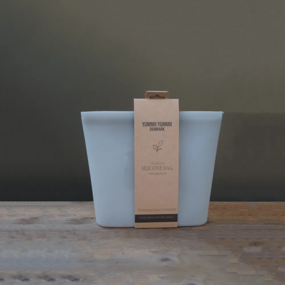Stående silikonpose – Sea Shell – Medium