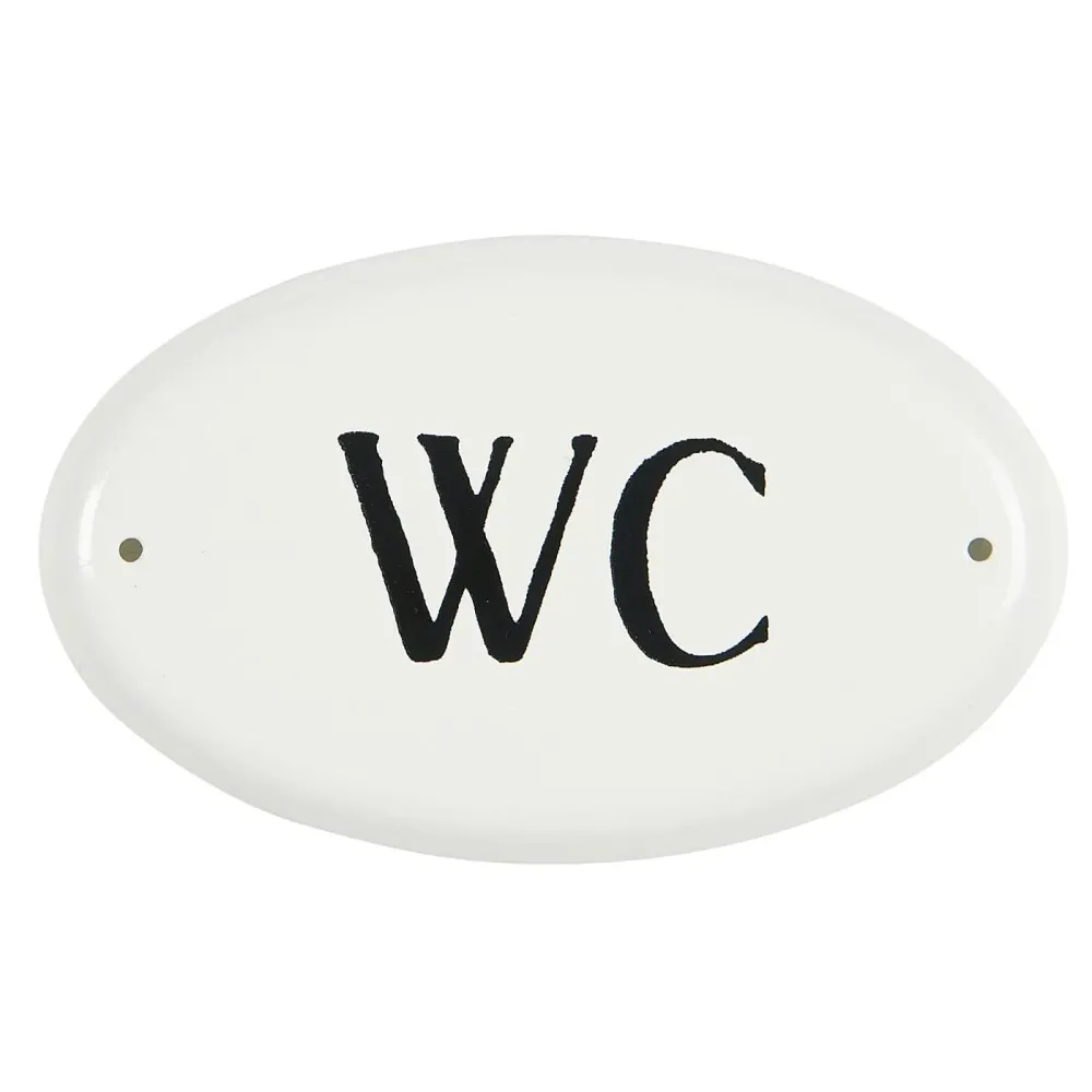 Skilt WC, Ovalt
