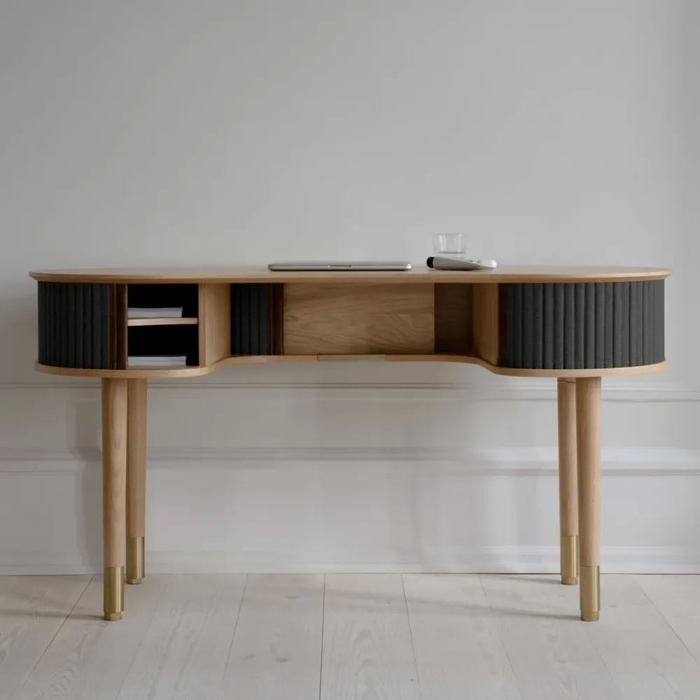 Audacious, skrivebord eik charcoal Lagersalg