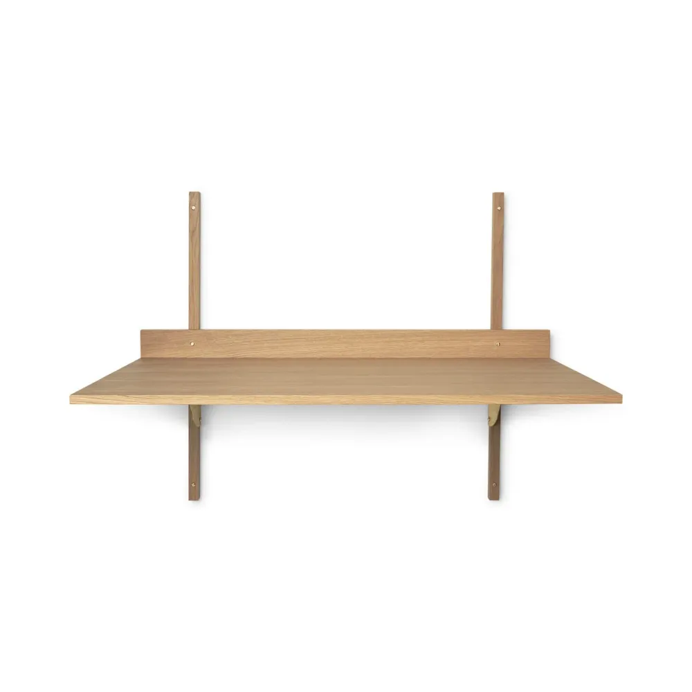 Skrivebord Sector Oak/Brass