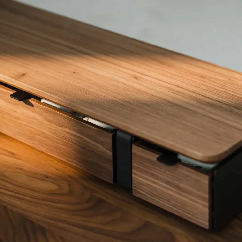 Oakywood Small Modular Single Drawer, Walnut
