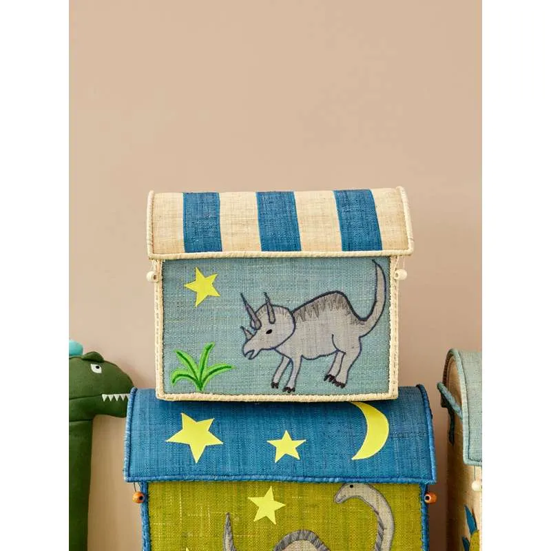RICE Raffia Oppbevaringshus - Ny Dinosaur - Liten