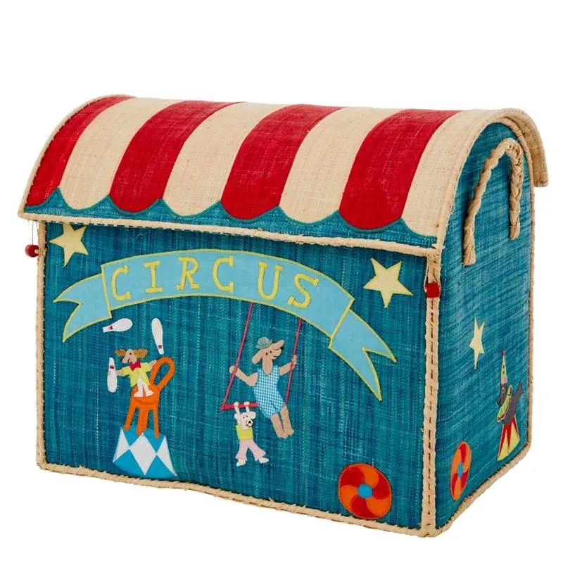 RICE Raffia Oppbevaringshus - Sirkus - 3 stk.